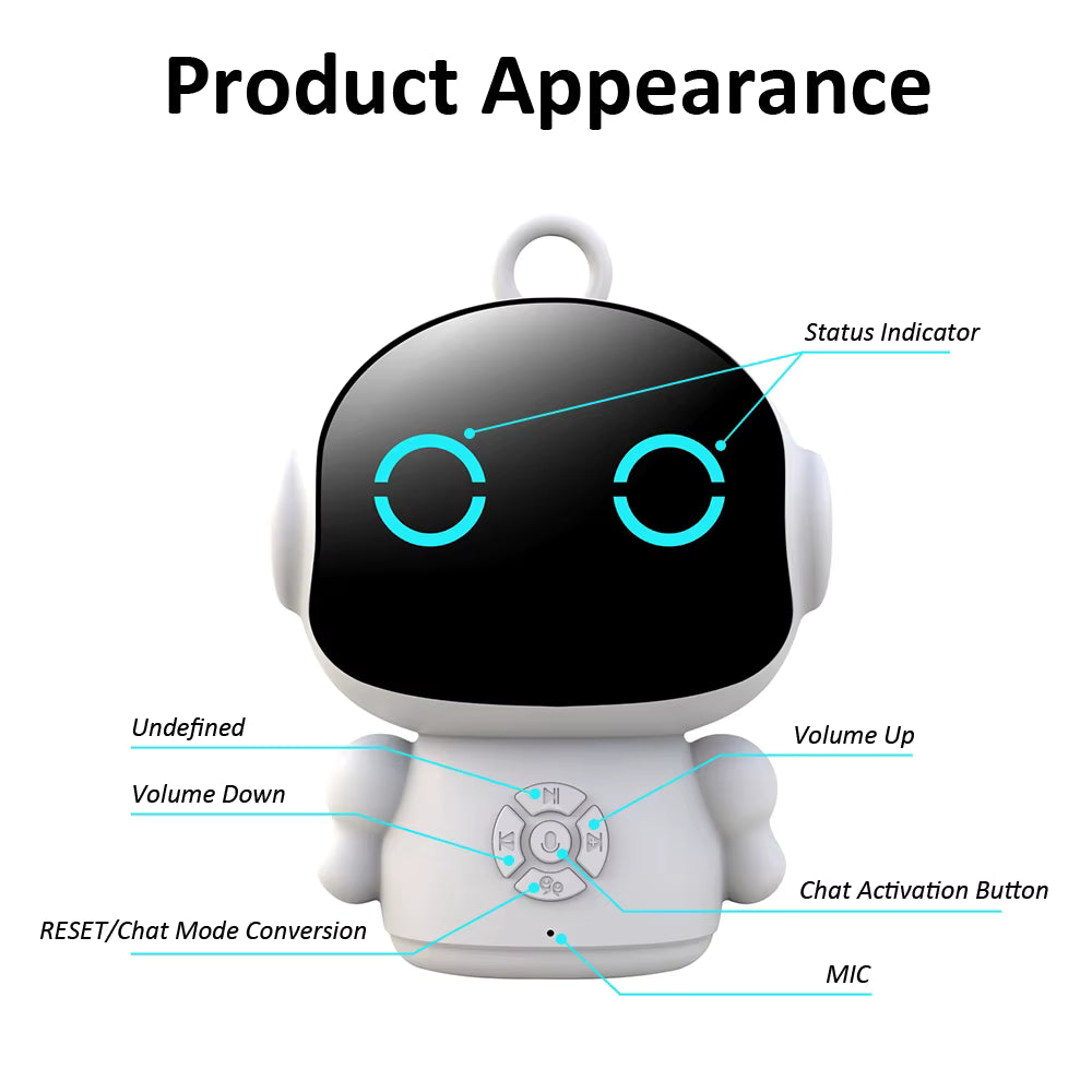 Smart AI Robot Toy – Interactive Voice & WiFi Learning for Kids