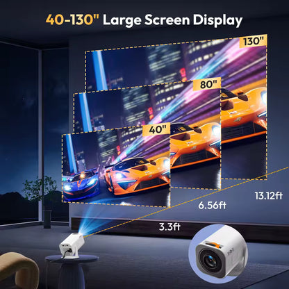 XGODY Gimbal 3 Pro 4K Mini Projector (WiFi 6 / BT 5.4)