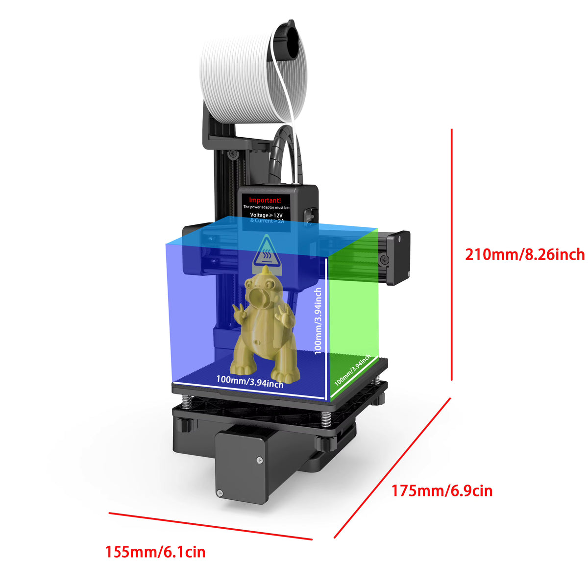 EasyThreed Beginner 3D Printer (1.75mm PLA/TPU)