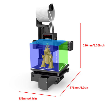 EasyThreed Beginner 3D Printer (1.75mm PLA/TPU)